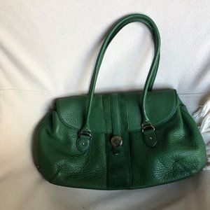 Cole Haan Green Leather Village Shoulder Bag